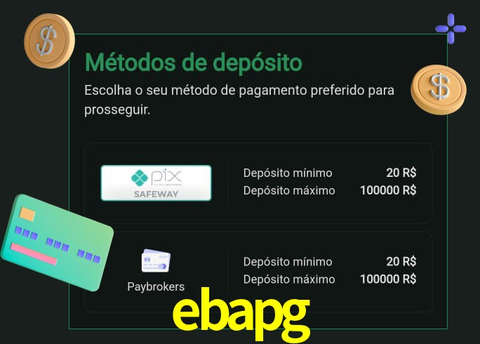 O cassino ebapg oferece uma grande variedade de métodos de pagamento
